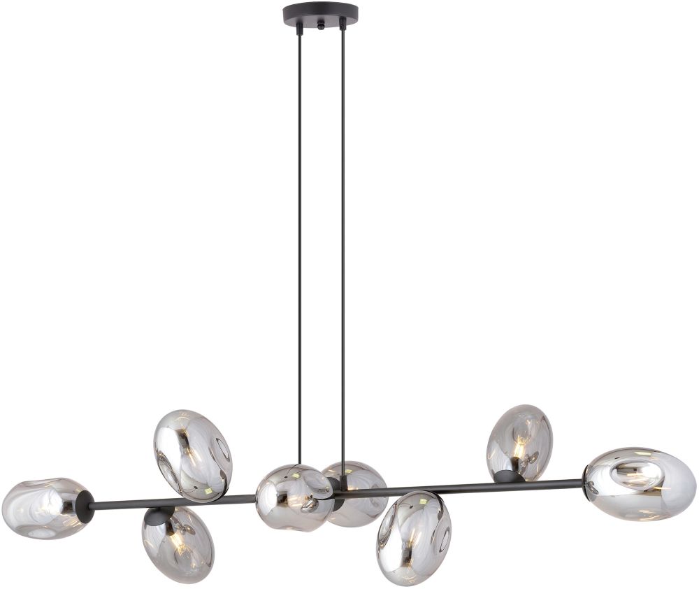 Emibig Pandora lampada sospesa x10 W nero-fumé 1263/8