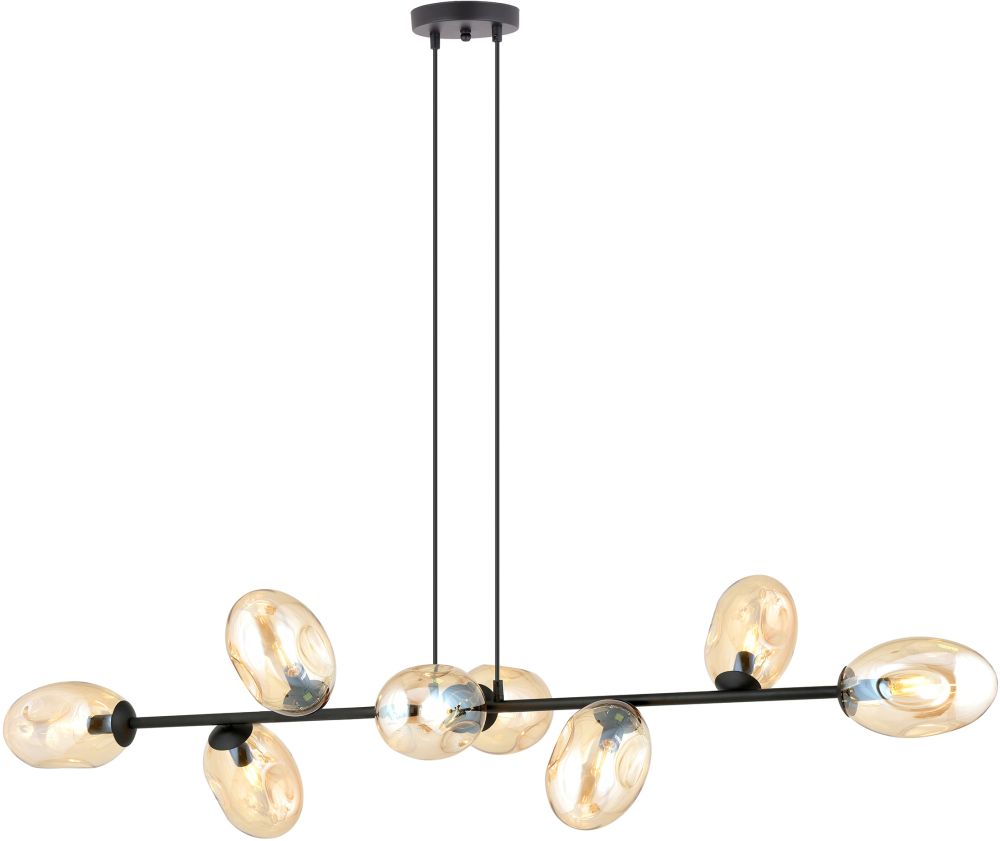 Emibig Pandora lampada sospesa x10 W nero 1264/8