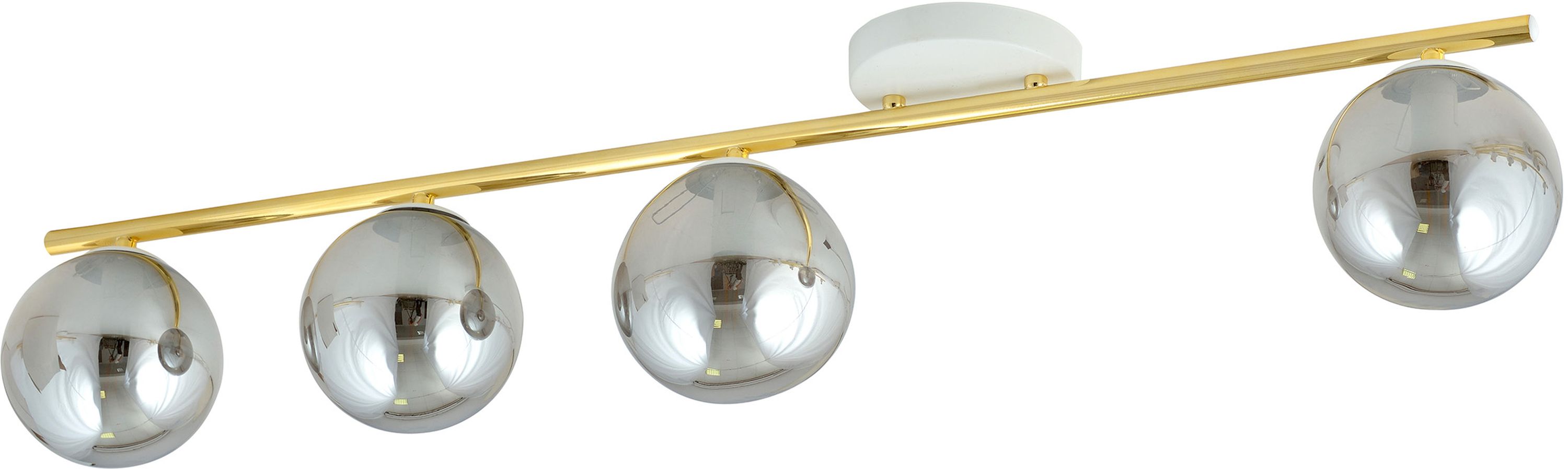 Emibig Monza lampada da soffitto 4x10 W bianco-oro -grafite 1251/4