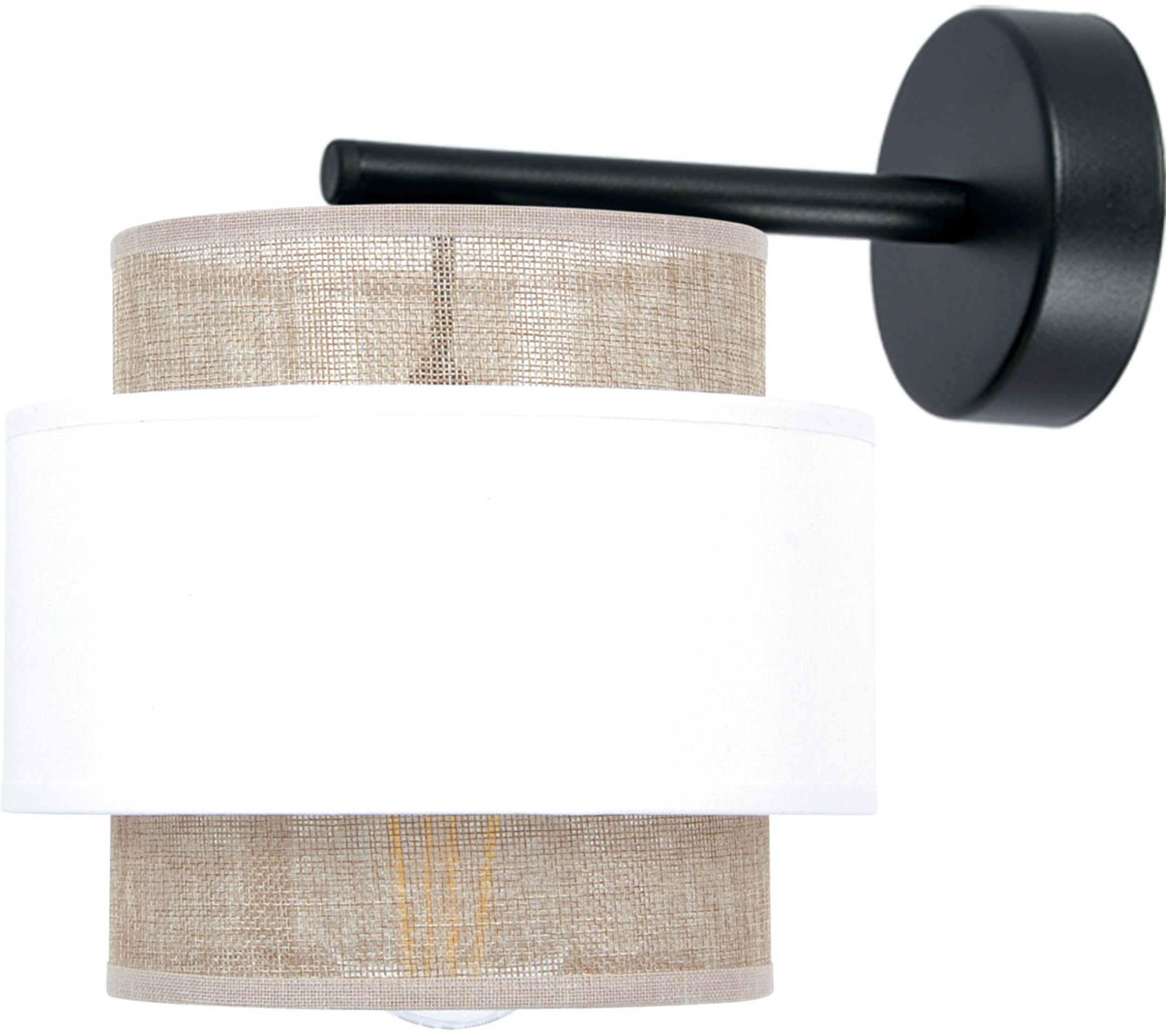 Kaja Cezar lampada da parete 1x40 W bianco-beige K-5274