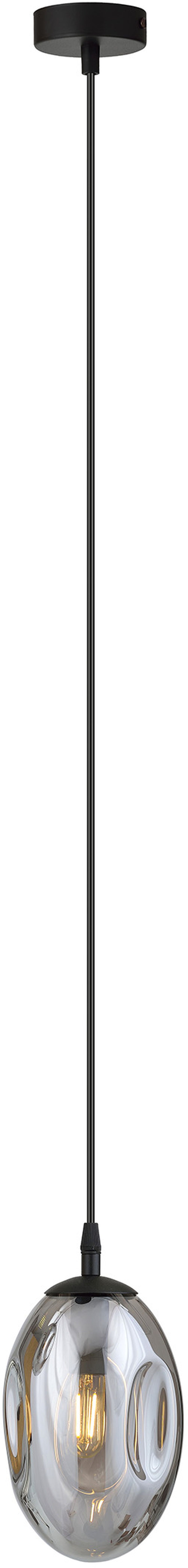 Emibig Astral lampada sospesa 1x10 W nero-fumé 1266/1