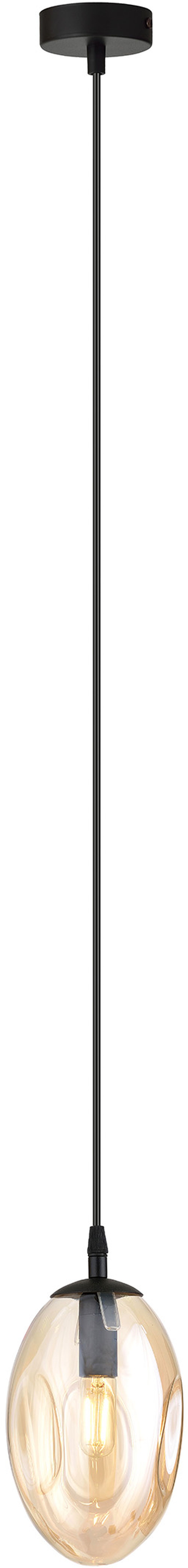 Emibig Astral lampada sospesa 1x10 W nero 1267/1