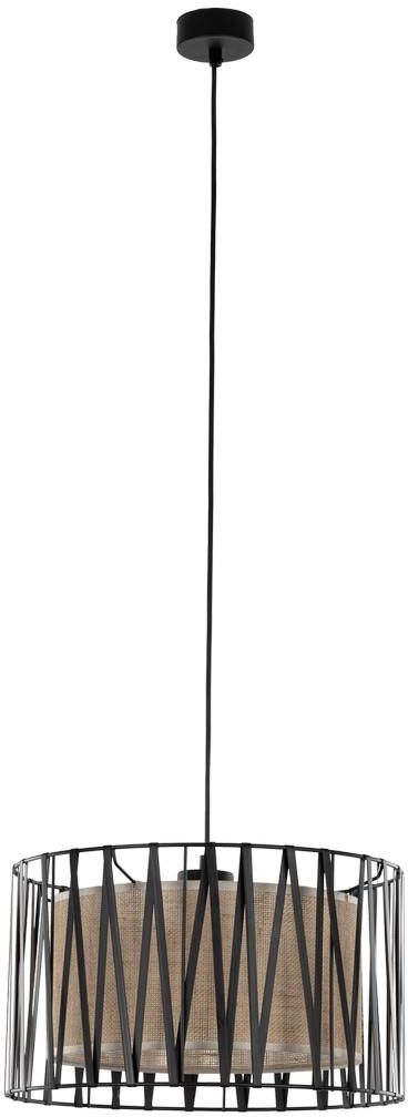 TK Lighting Harmony lampada sospesa 1x15 W nero-marrone 4562