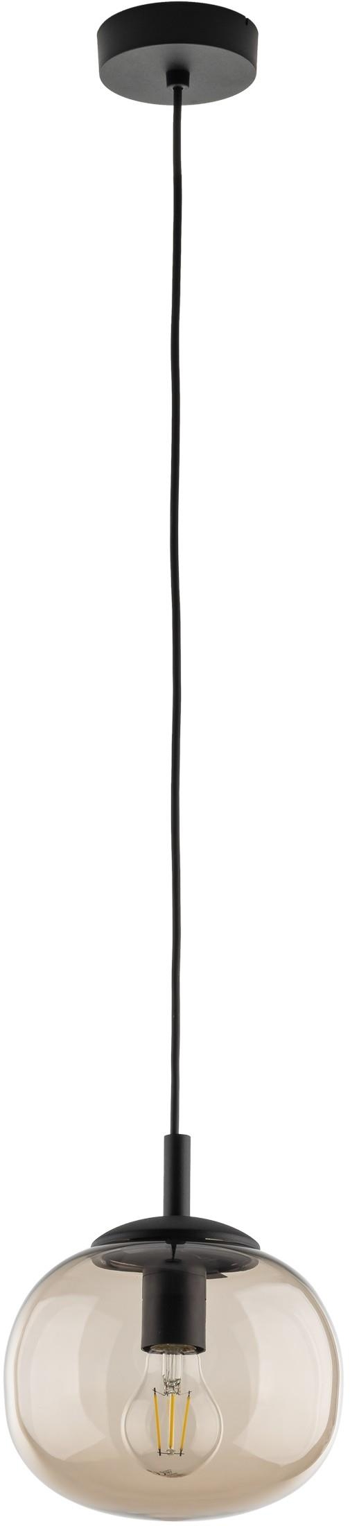 TK Lighting Vibe lampada sospesa 1x15 W nero 5826