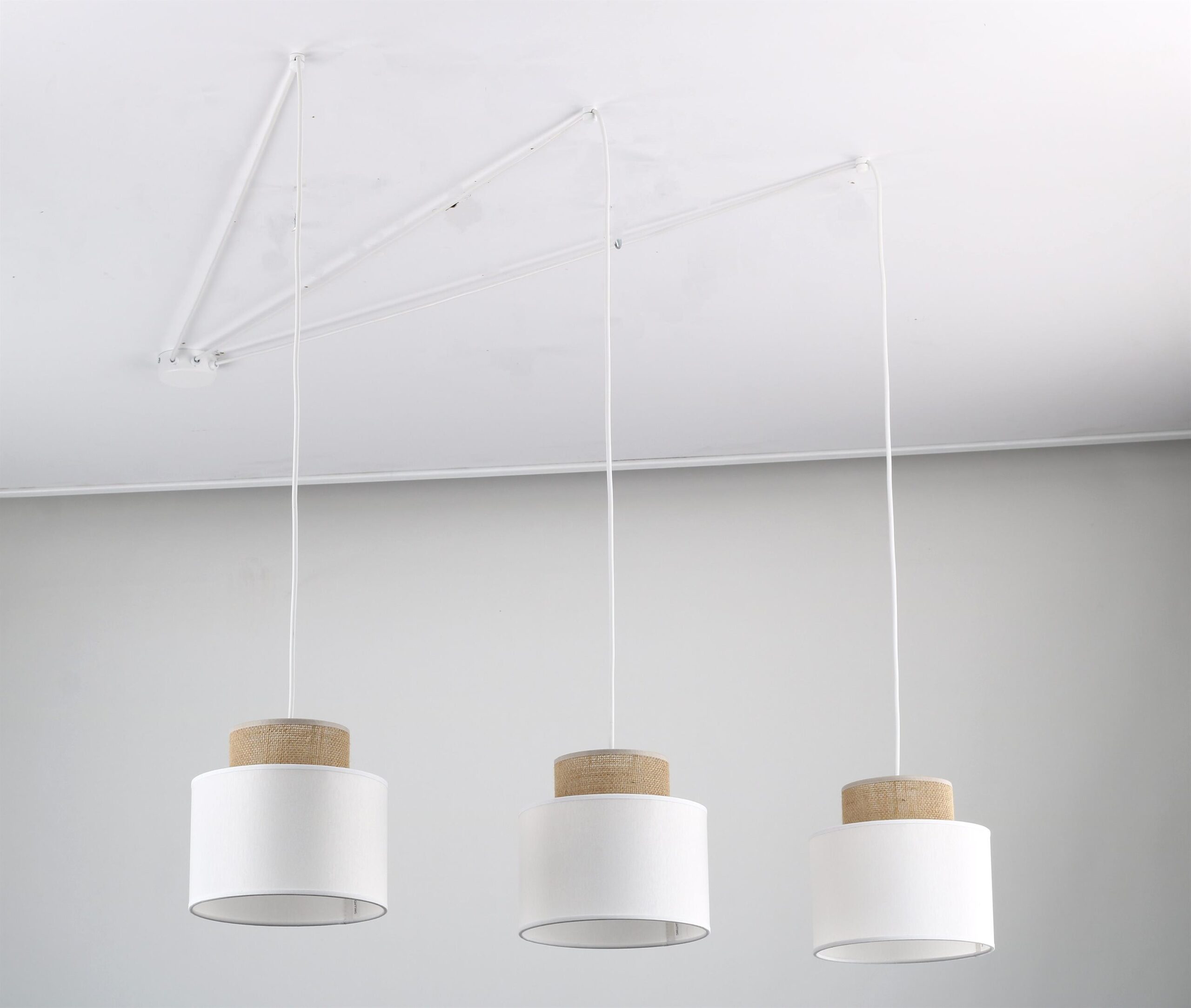 TK Lighting Duo lampada sospesa 3x15 W bianco 2345