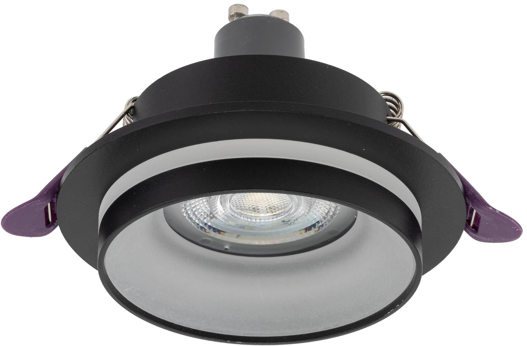 TK Lighting Jet lampada da incasso 1x5 W nero 6920