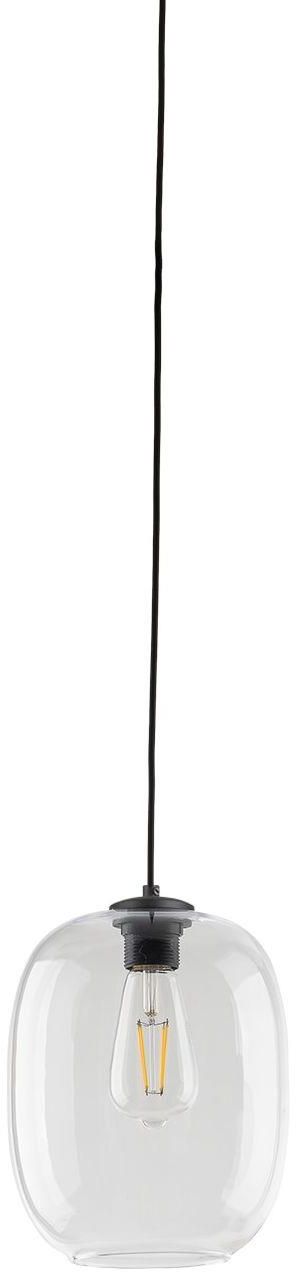 TK Lighting Elio lampada sospesa 1x15 W nero-trasparente 4339