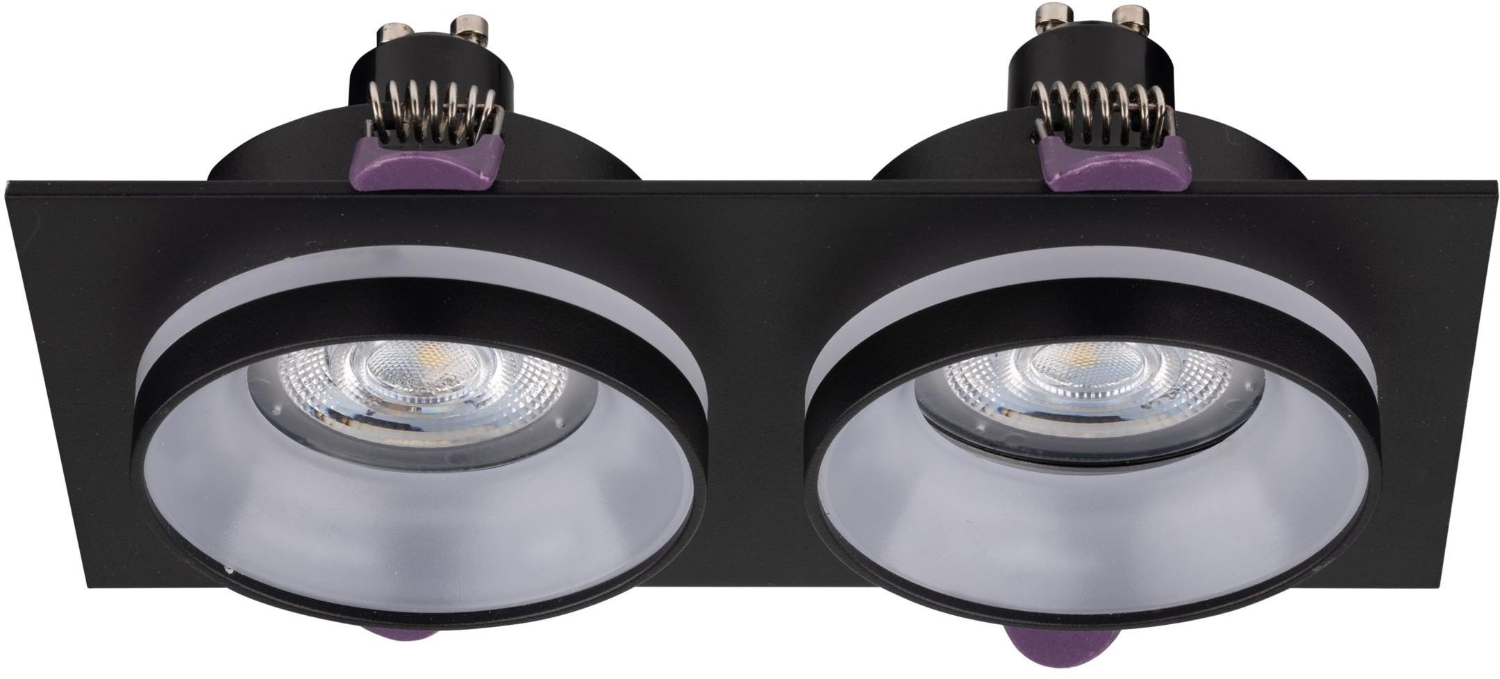 TK Lighting Jet lampada da incasso 2x10 W nero 6925