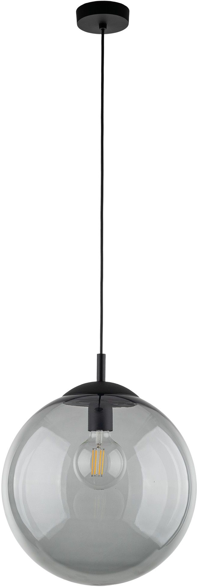 TK Lighting Esme lampada sospesa 1x15 W nero-grafite 5380
