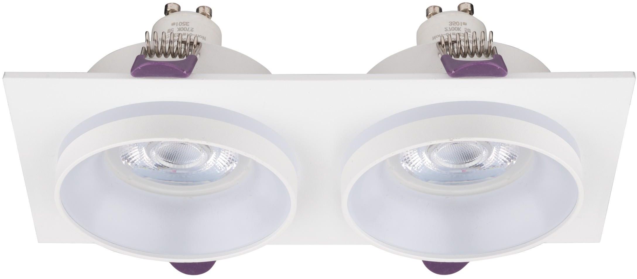 TK Lighting Jet lampada da incasso 2x10 W bianco 6924