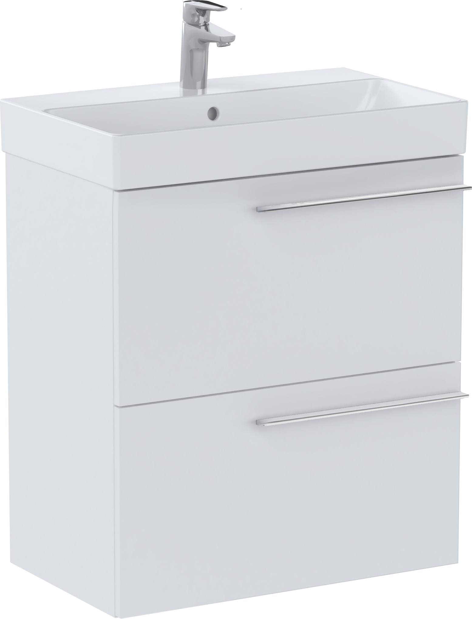 Roca Ona lavabo 60x36 cm rettangolare da mobile bianco A327684004