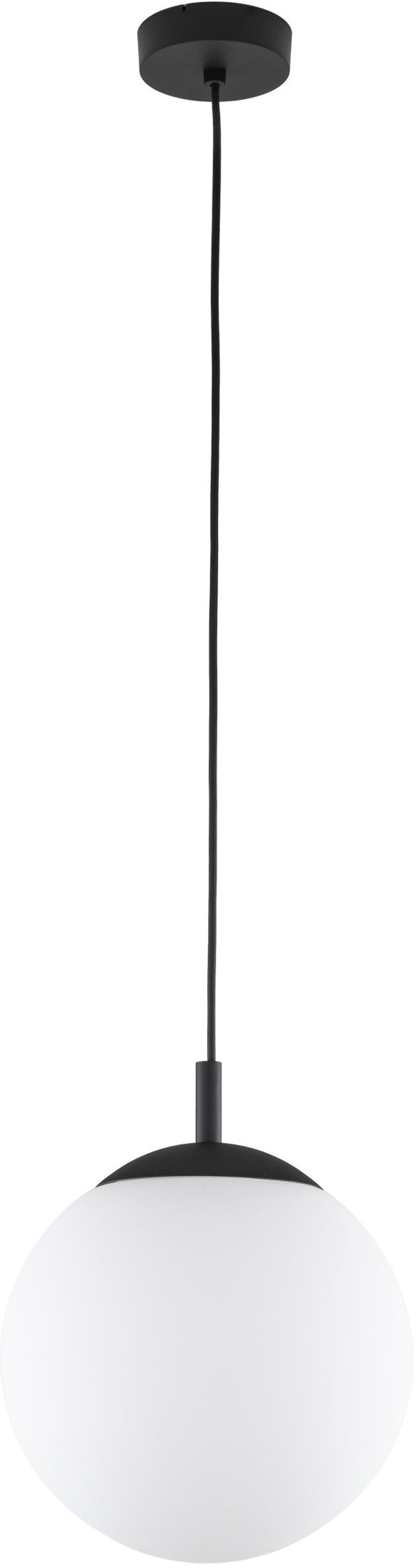 TK Lighting Esme lampada sospesa 1x15 W bianco-nero 5670