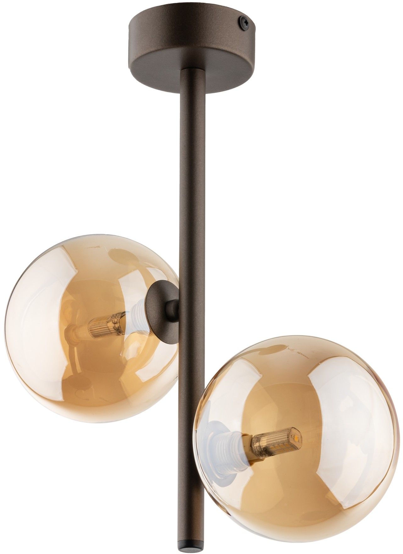 TK Lighting Esme lampada da soffitto 2x6 W marrone 4528