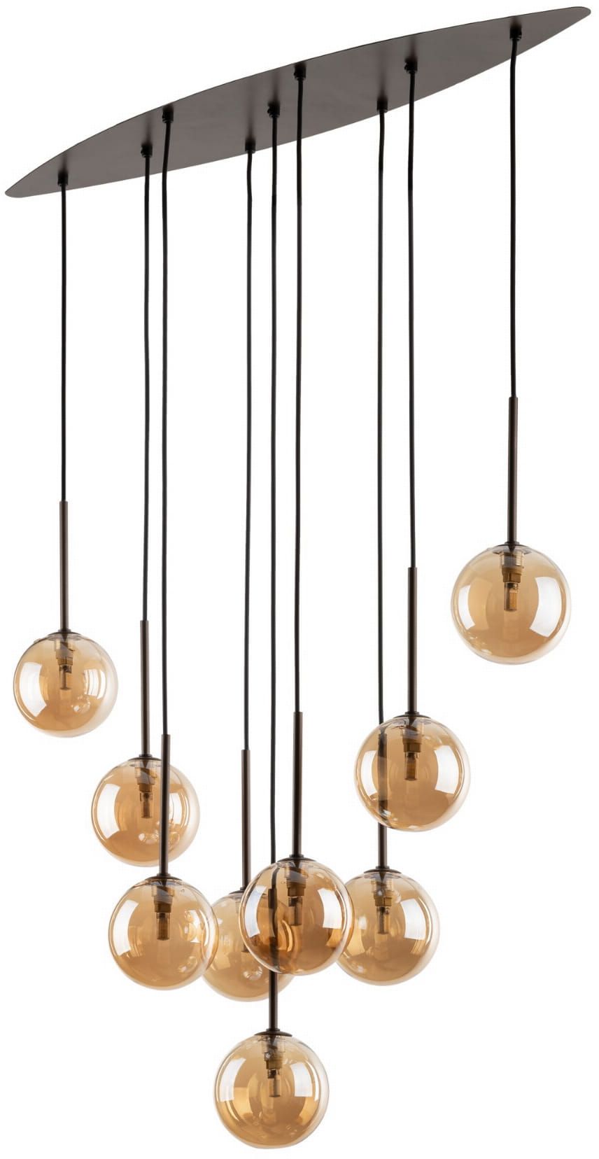 TK Lighting Esme lampada sospesa x6 W marrone 6149
