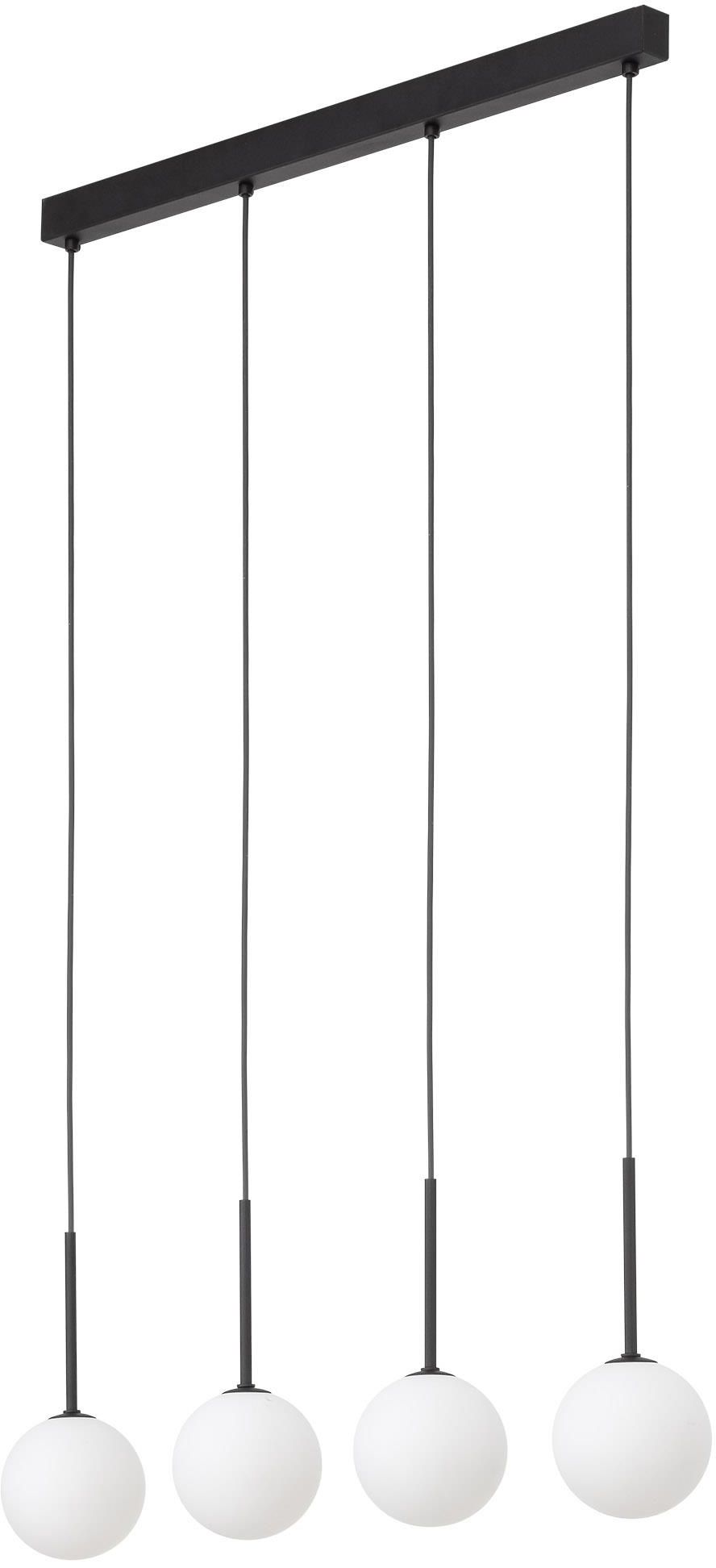 TK Lighting Martin lampada sospesa 4x6 W bianco-nero 4503