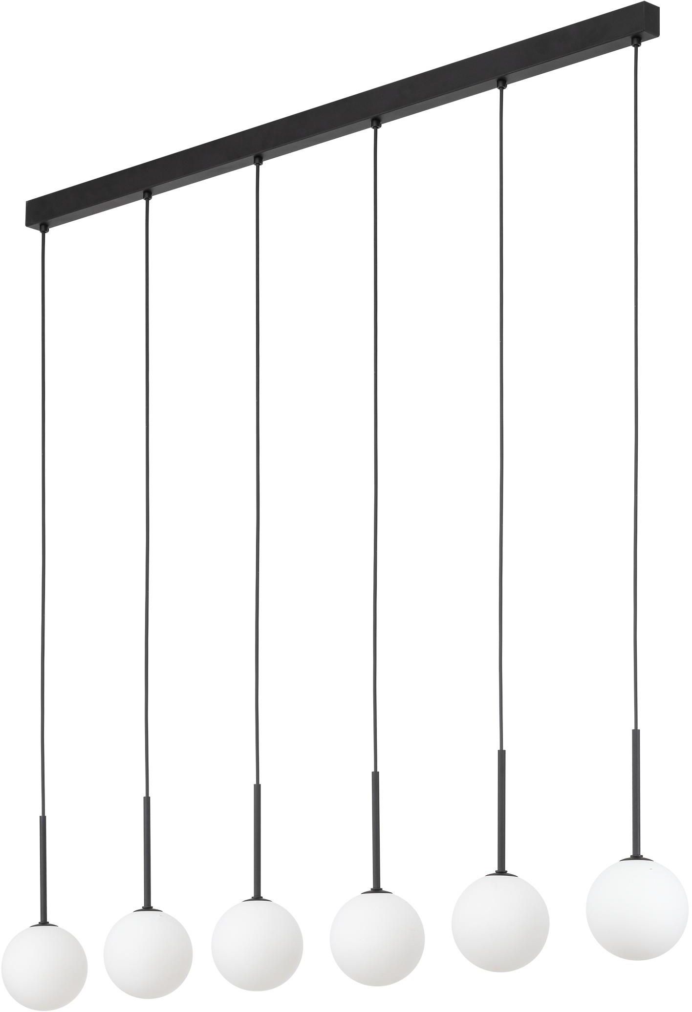 TK Lighting Martin lampada sospesa 6x6 W bianco-nero 4504