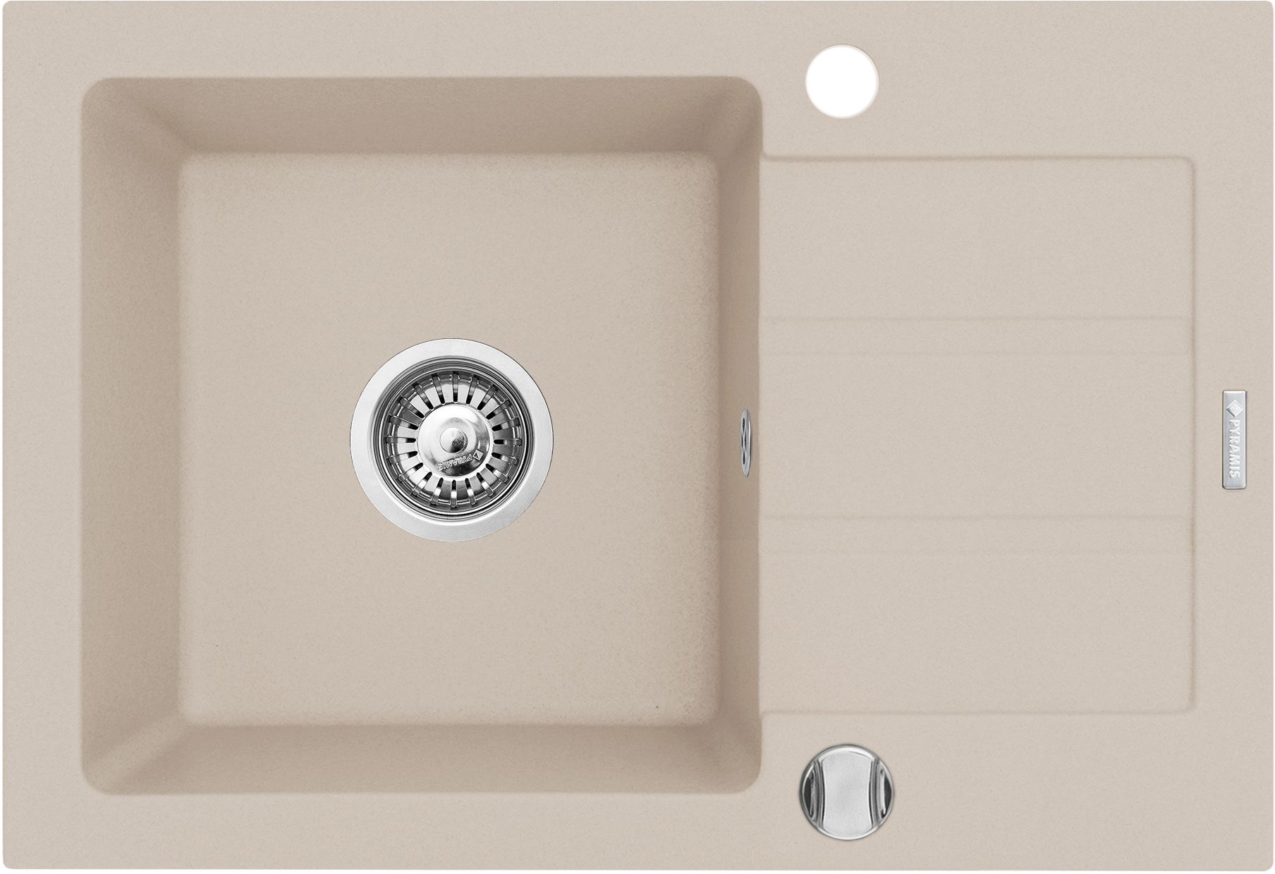 Pyramis Next lavello in granito 68x44 cm beige 070162001