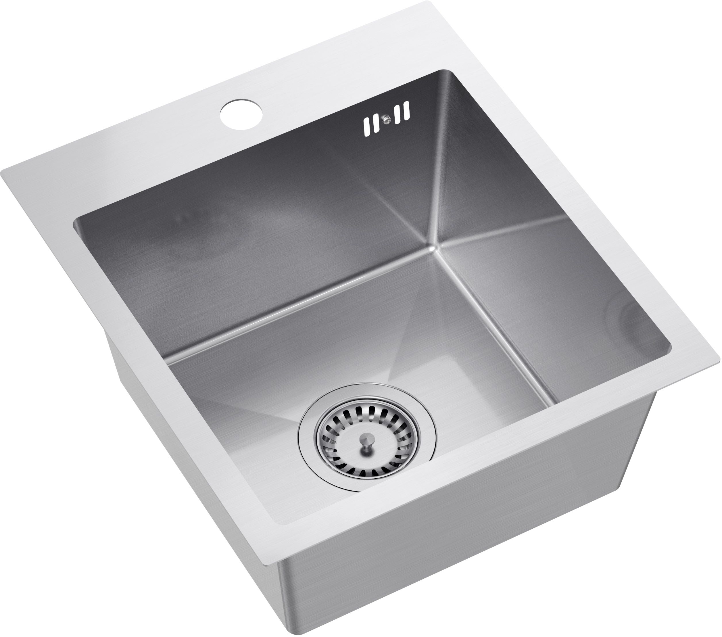 Quadron Luke lavello in acciaio con sifone 40x45 cm ZH4045BS