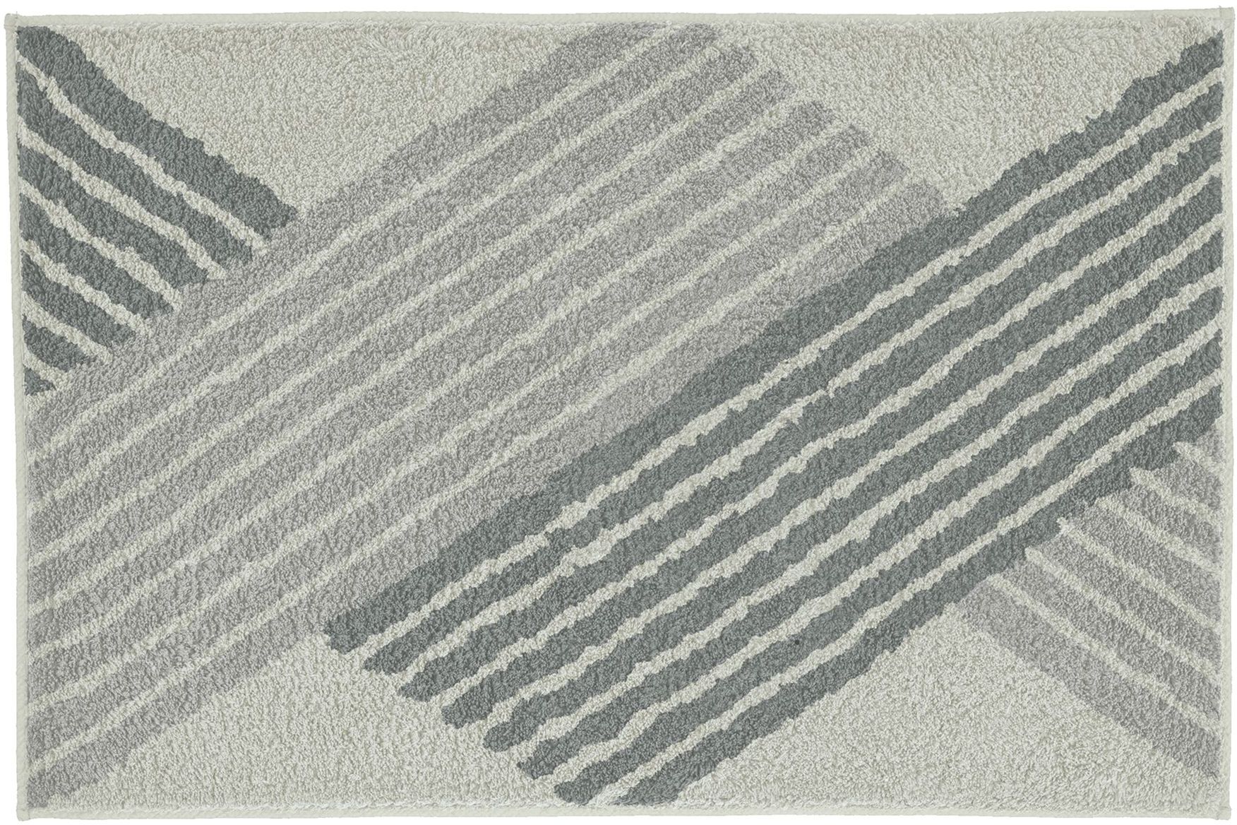 Kleine Wolke Cross tappetino da bagno 65x55 cm rettangolare grigio 9181901539