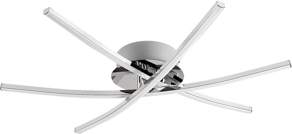 Rabalux Cyclone lampada da soffitto 1x21 W nero-cromo 4606