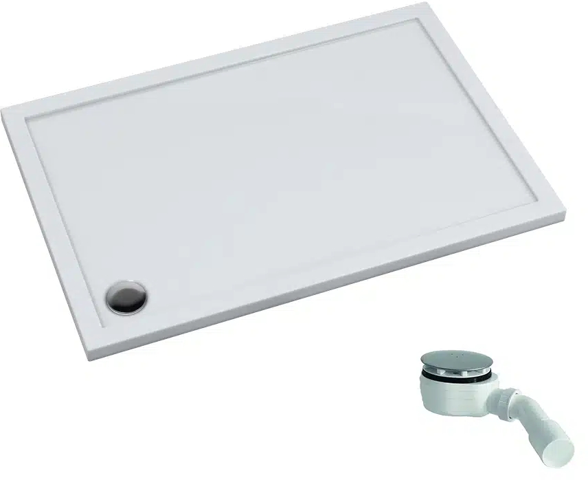 Schedpol Caspar New piatto doccia rettangolare con sifone 100x80 cm bianco 3.2336
