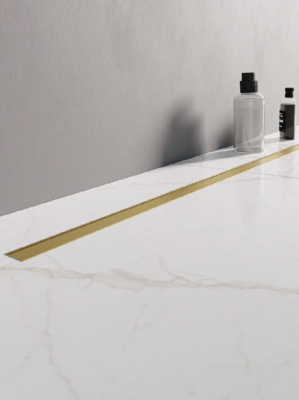 New Trendy Visio Slim Gold canalina lineare 100 cm oro OL-0085