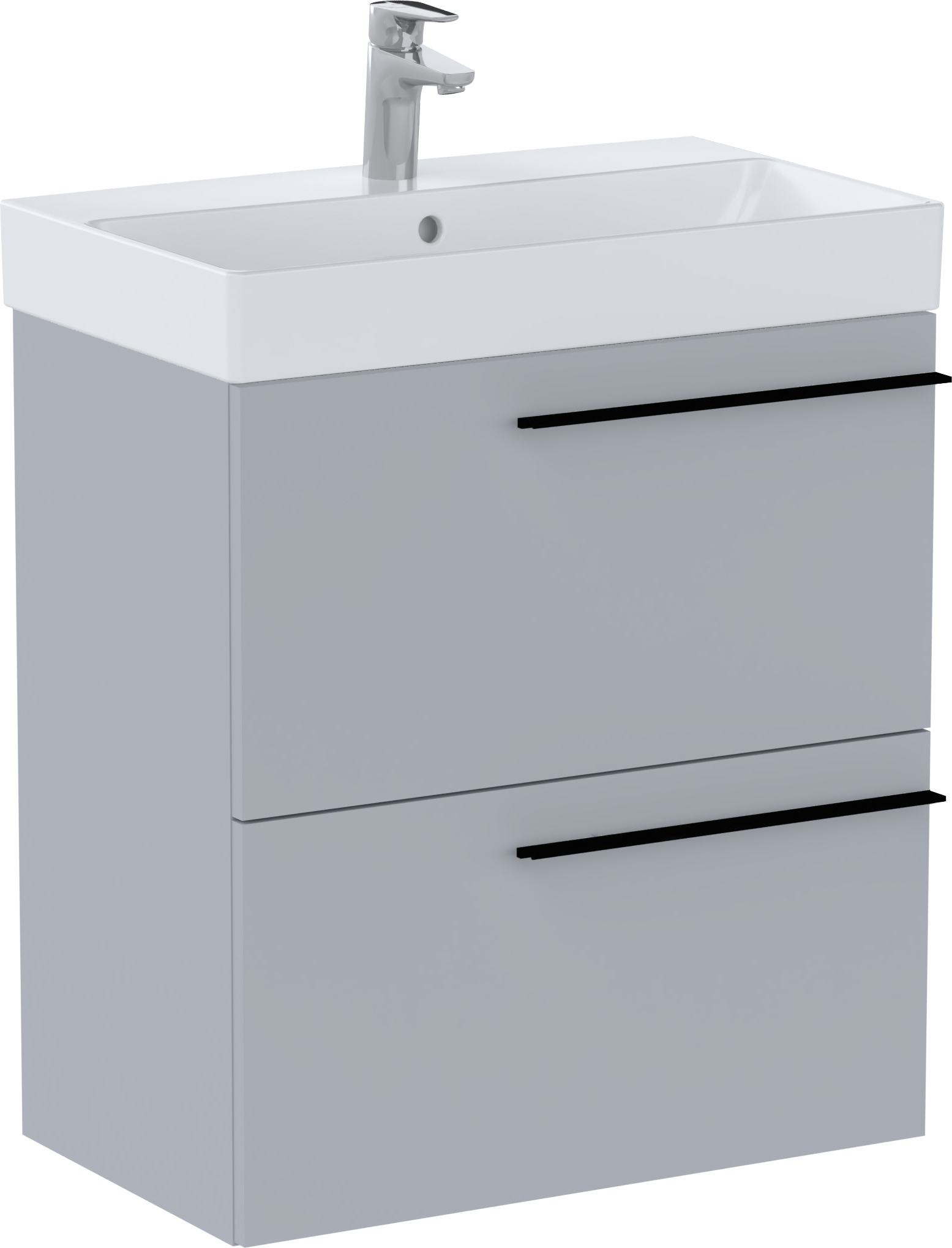 Roca Ella armadietto 60x36x63.5 cm sottolavabo sospeso grigio A857778530