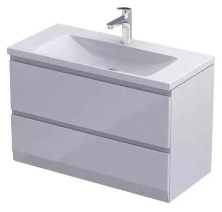 Oristo Brylant armadietto 79.6x40x52 cm sottolavabo sospeso bianco OR36C-SD2S-80-1