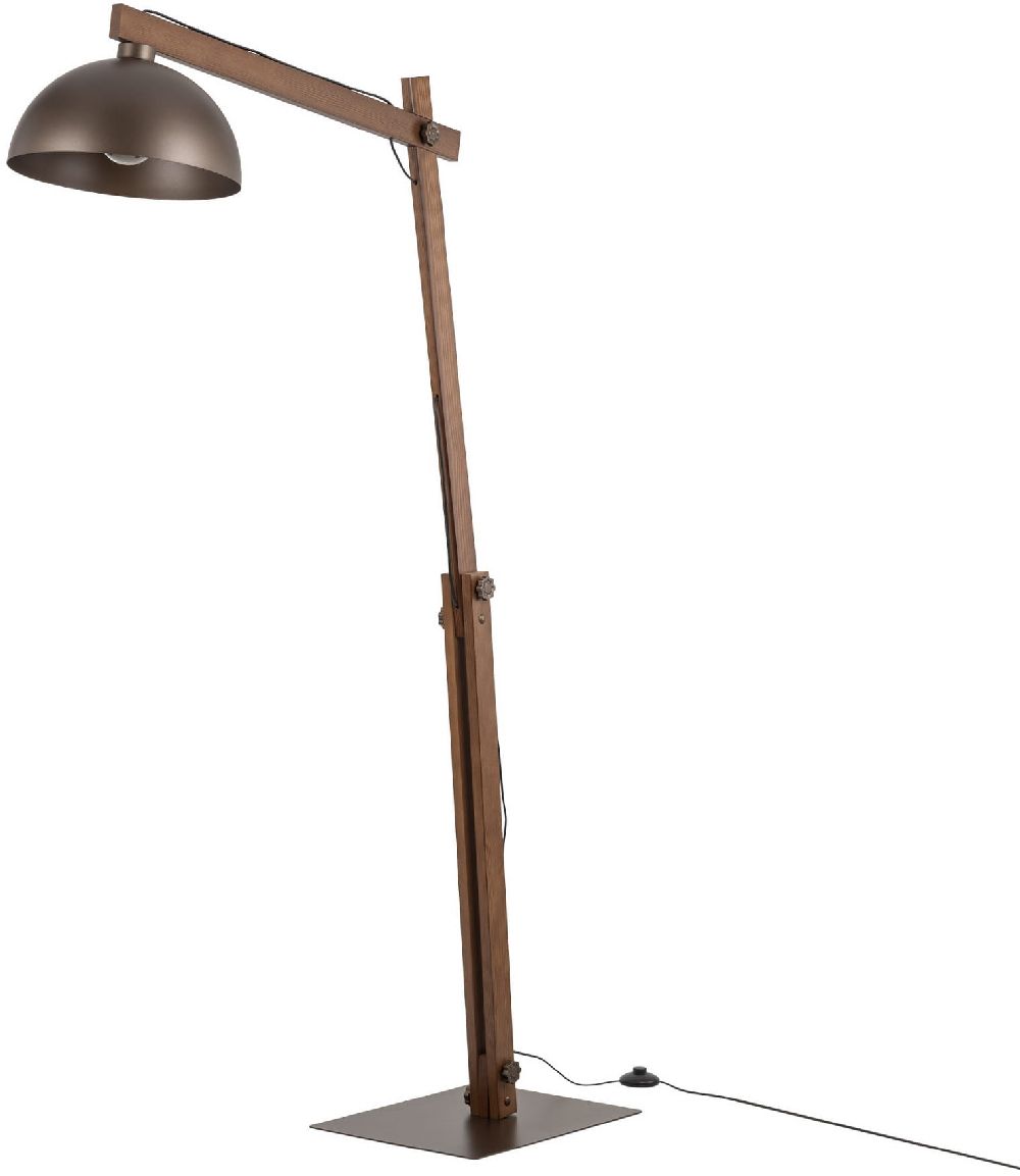 TK Lighting Oslo lampada da terra x15 W legno-marrone 6319