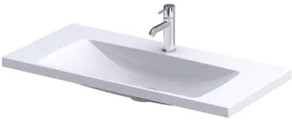 Oristo Compact lavabo 80x38 cm rettangolare da mobile bianco UME-C-ET-80-92