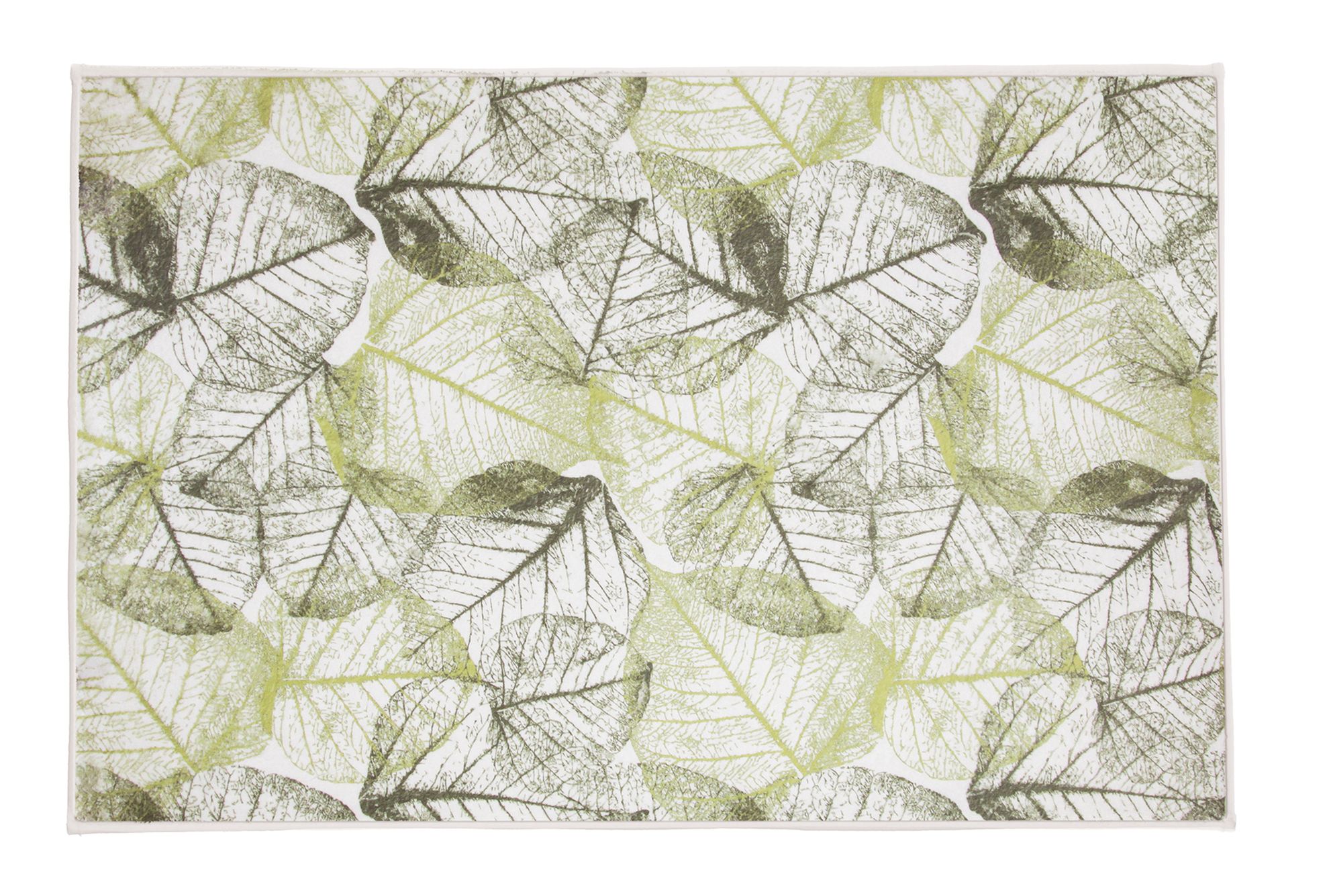 Kleine Wolke Selva tappetino da bagno 90x60 cm rettangolare bianco-verde 9190612519