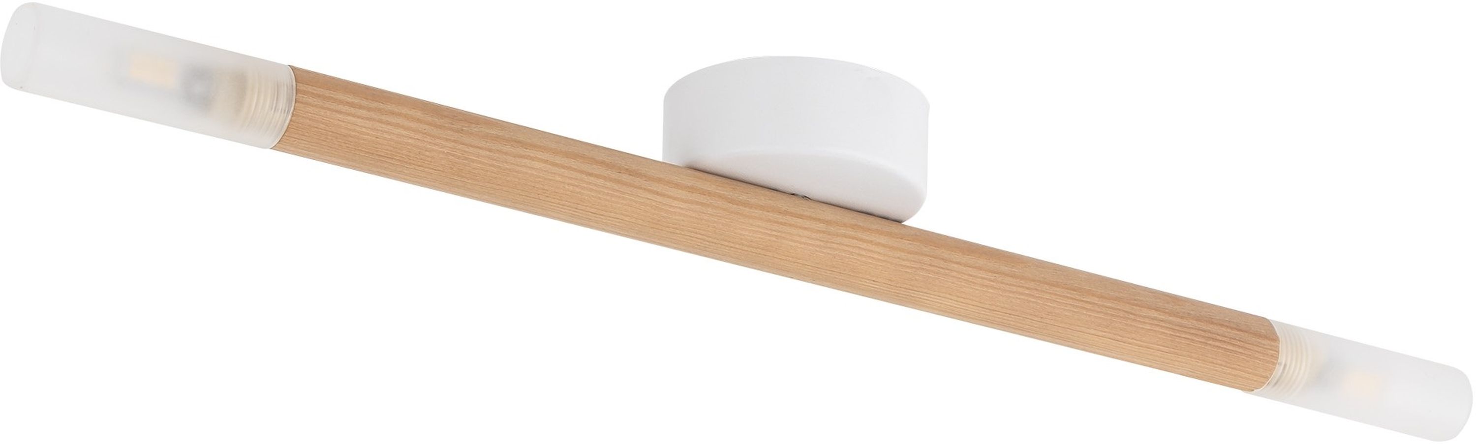 TK Lighting Noble lampada da parete 2x6 W bianco-legno 4523