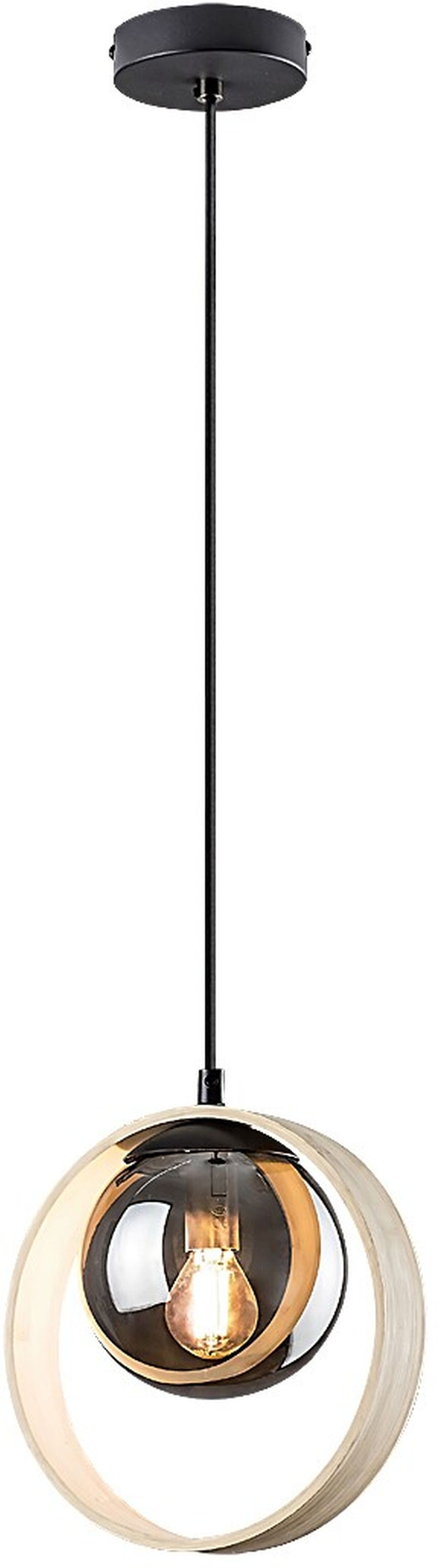 Rabalux Peyton lampada sospesa 1x15 W nero 72061