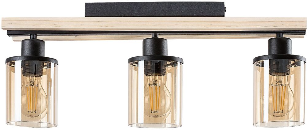 Rabalux Niylah lampada da soffitto 3x25 W nero 71083