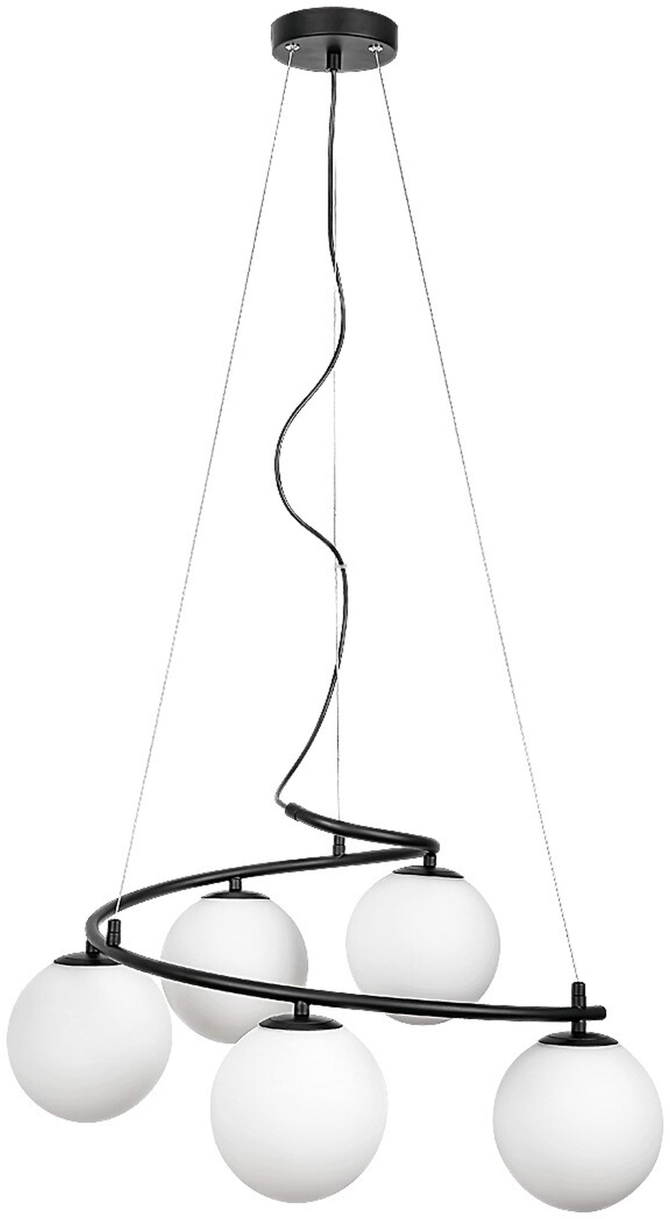 Rabalux Aslan lampada sospesa 5x5 W bianco-nero 3470