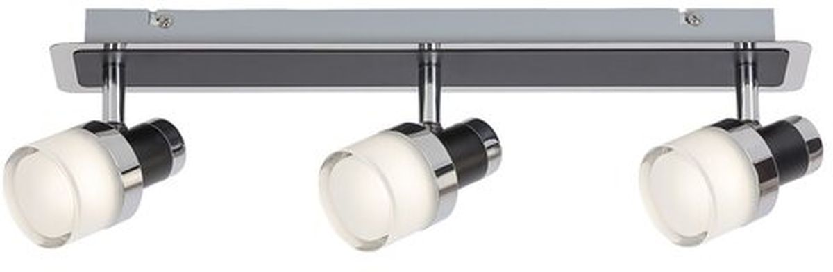 Rabalux Harold lampada da soffitto 3x15 W cromo-vetro opalino 5023
