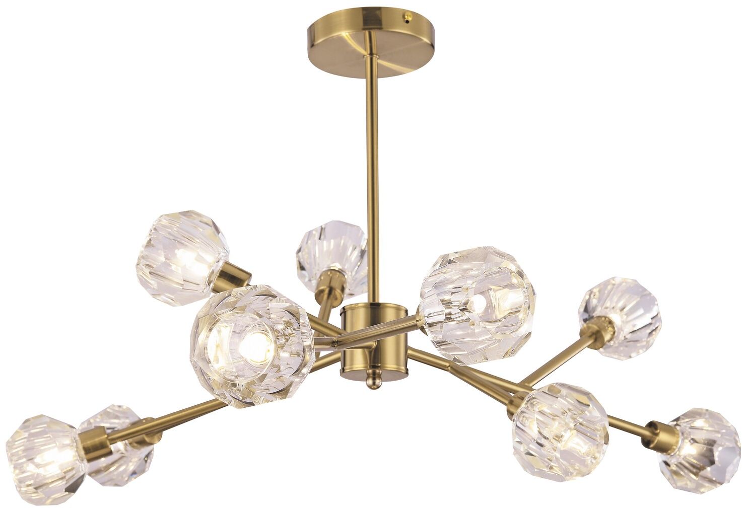 Rabalux Kassia lampada da soffitto x5 W trasparente-oro 5395