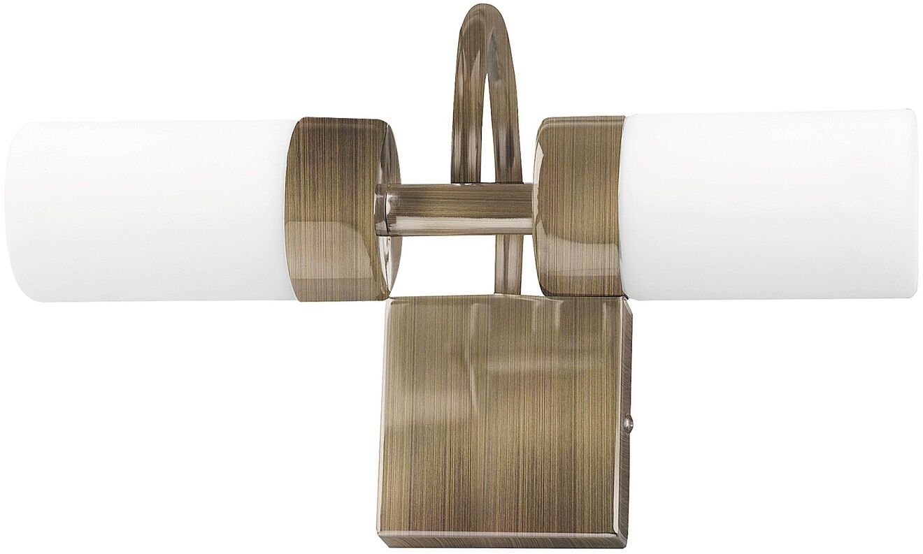 Rabalux Betty lampada da parete 2x8 W marrone-vetro opalino 5746