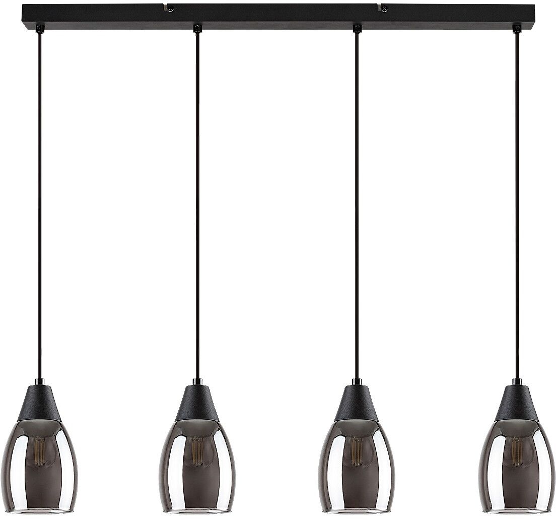 Rabalux Ilmari lampada sospesa 4x15 W nero-fumé 72184