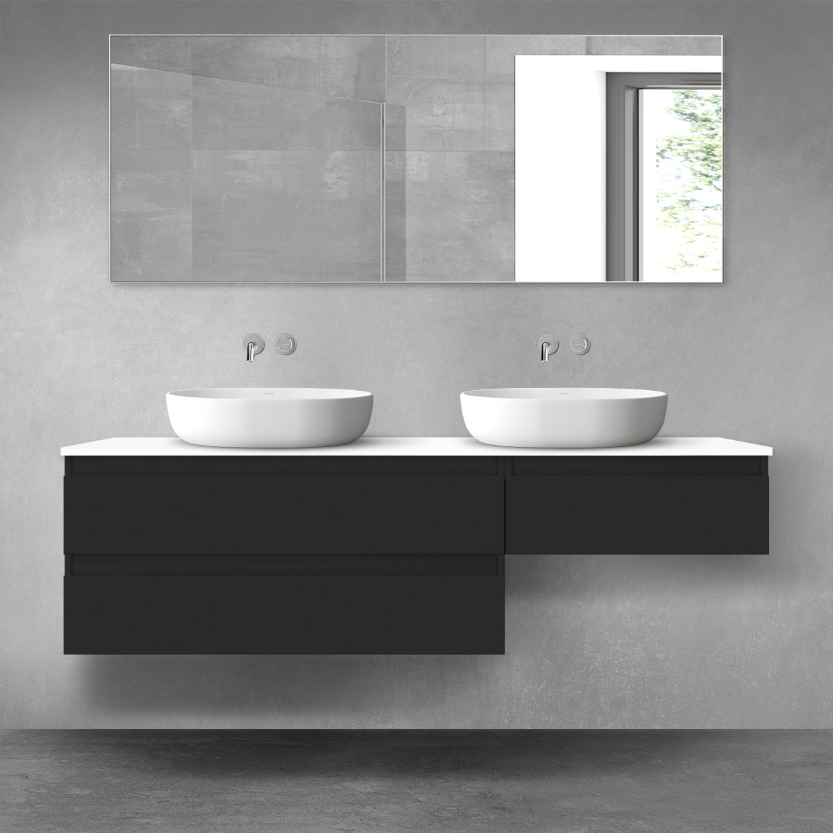 Set armadietto Oltens Vernal 60002300, armadietto Oltens Vernal 60009300, 63008000