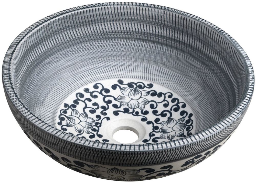 Sapho Priori lavabo 41x41 cm rotonda da appoggio opaca PI036