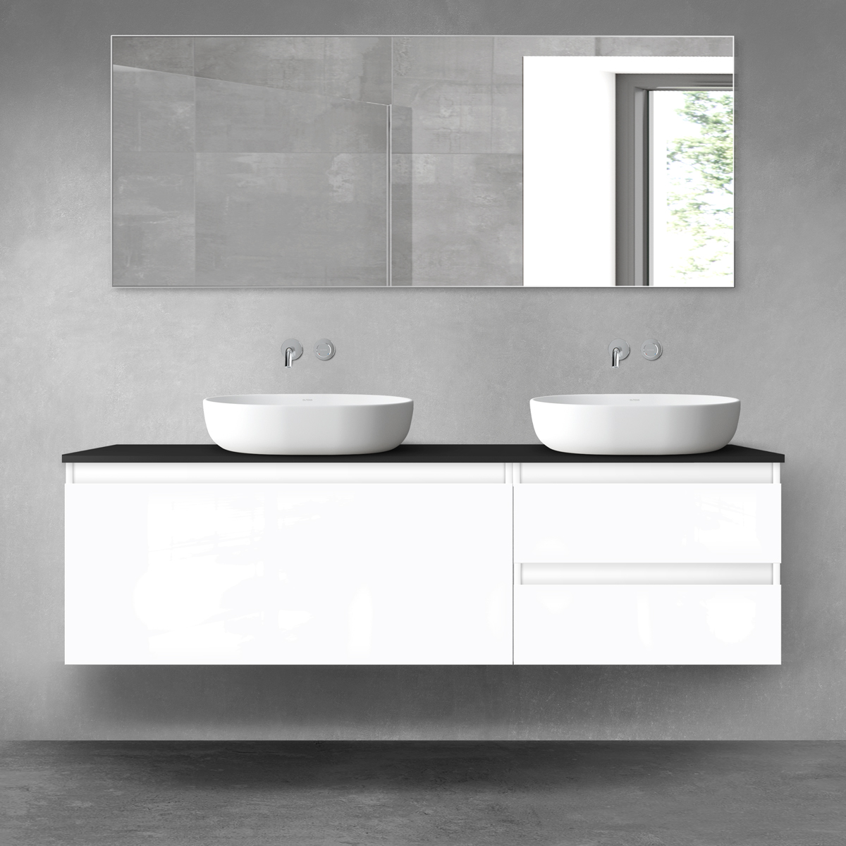 Set armadietto Oltens Vernal 60015000, armadietto Oltens Vernal 60002000, 63008300