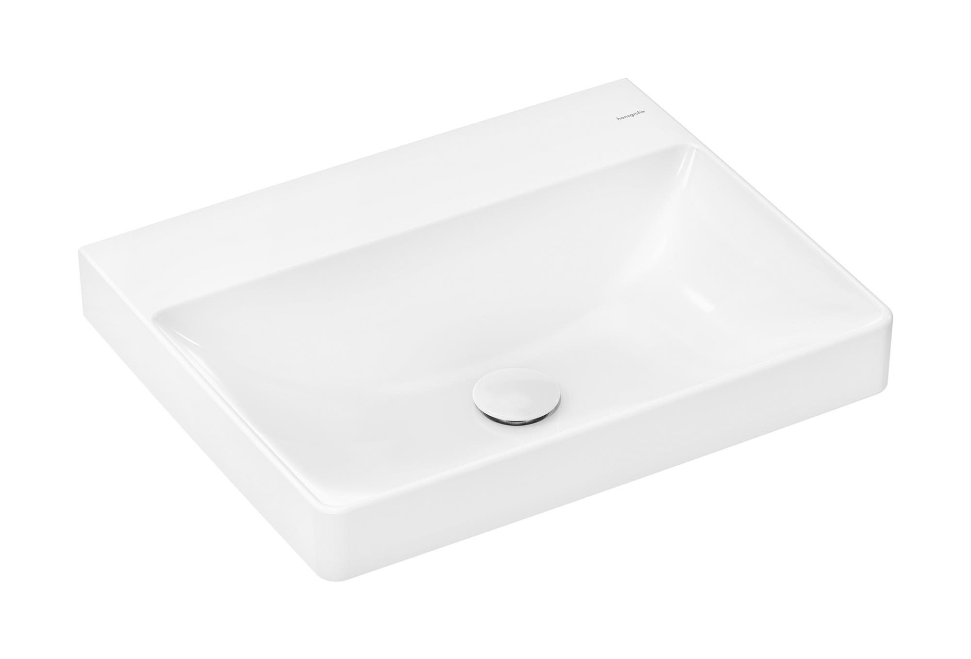 Hansgrohe Xelu Q lavabo 60x48 cm rettangolare da appoggio bianco 61019450