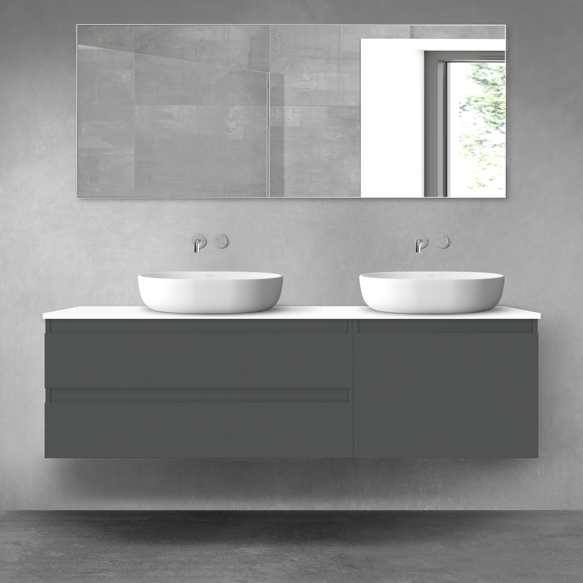 Set armadietto Oltens Vernal 60002400, armadietto Oltens Vernal 60013400, 63008000