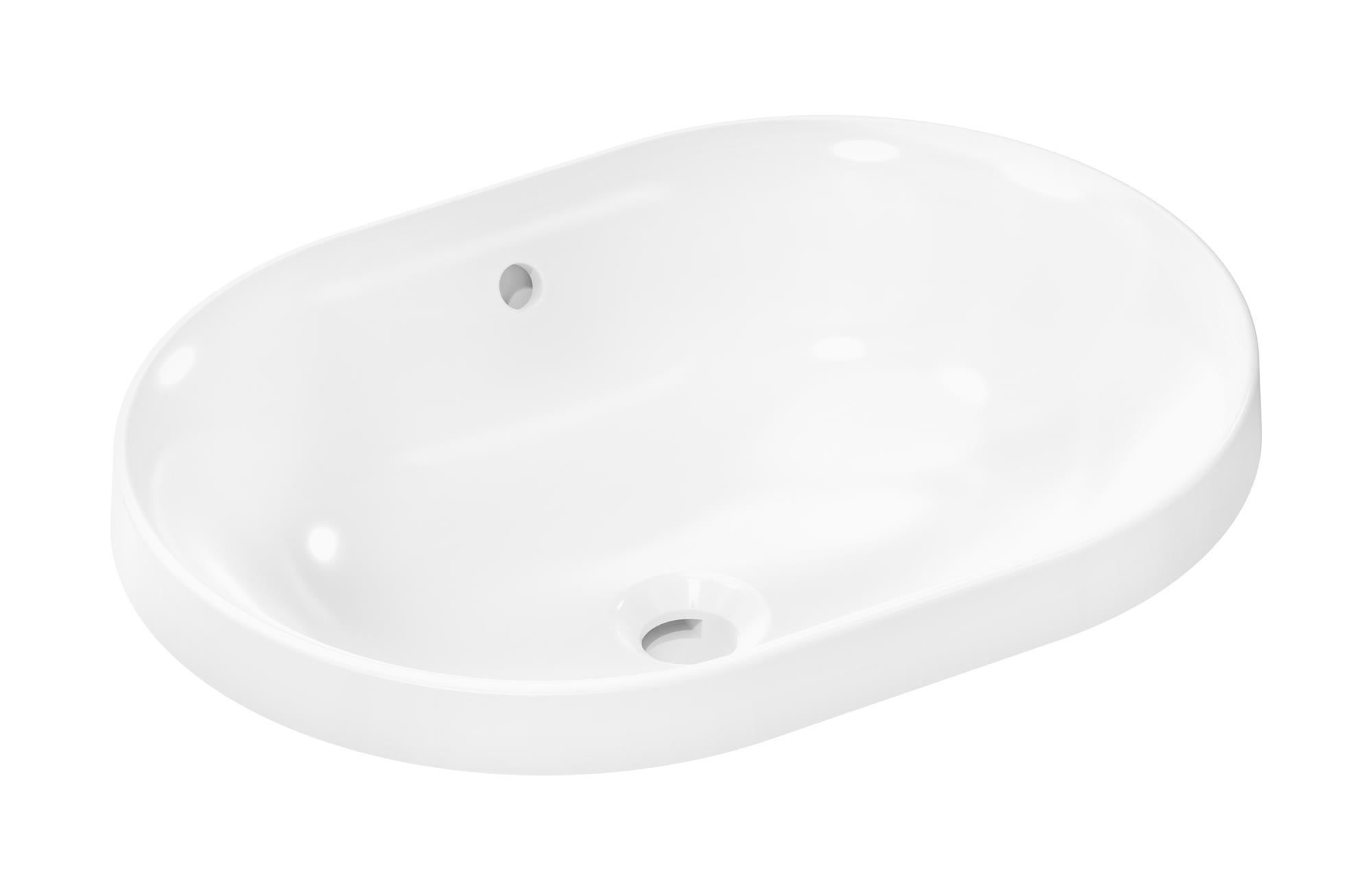 Hansgrohe Xuniva U lavabo 55x40 cm ovale da incasso bianco 60157450