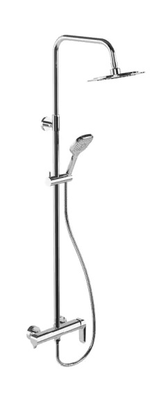 Excellent Clever 2.0 set doccia a parete con soffione cromo AREX.4181CR