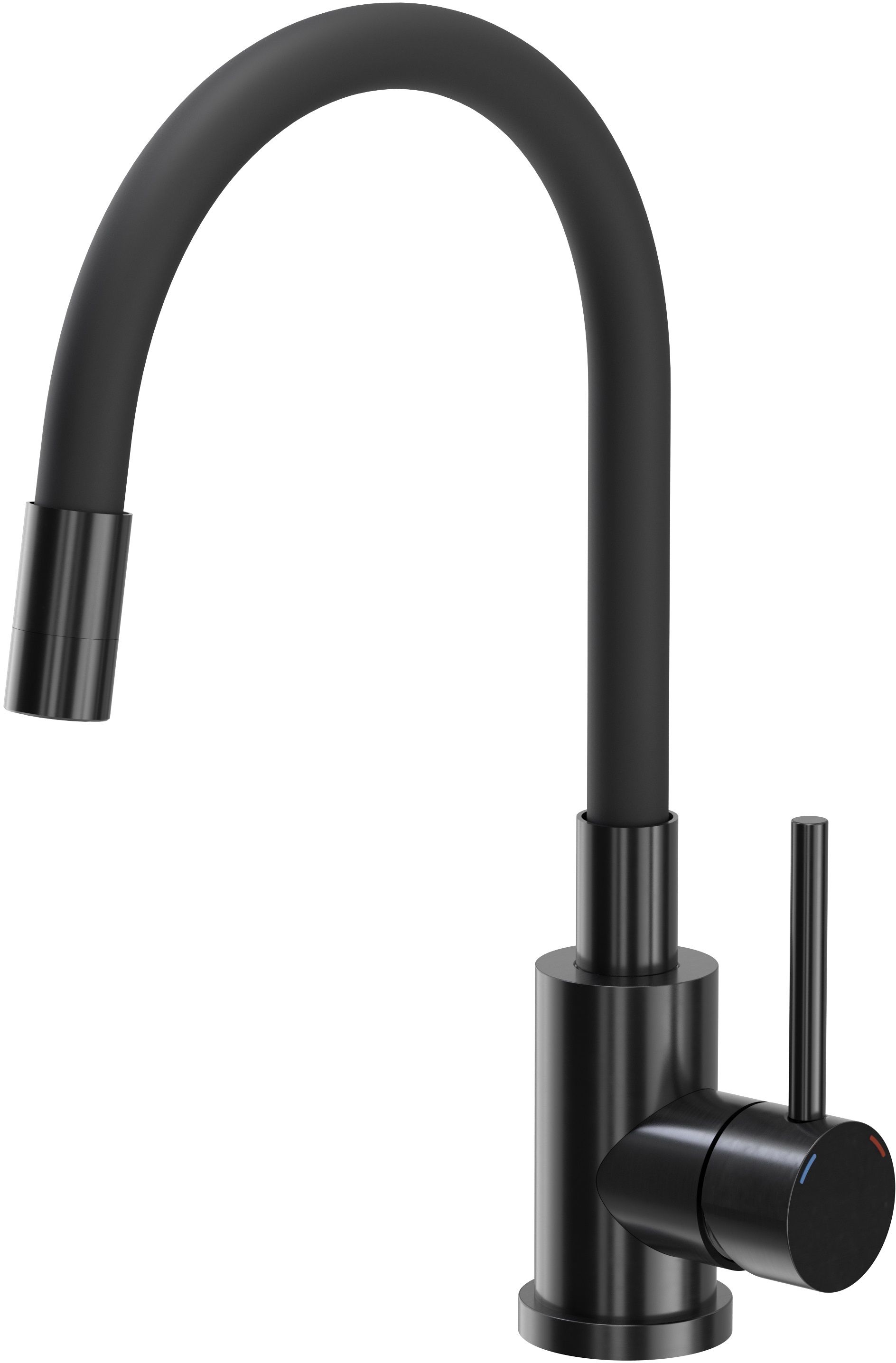 Quadron Maggie rubinetto da cucina verticale nero 3323503PVDBLM