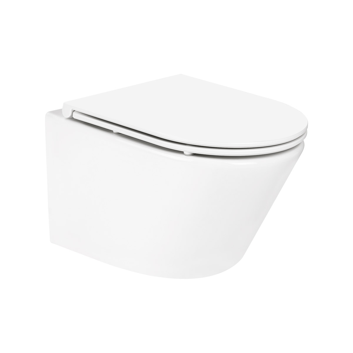 Oltens Jog Kort vaso wc sospeso senza brida bianco lucida 42027000