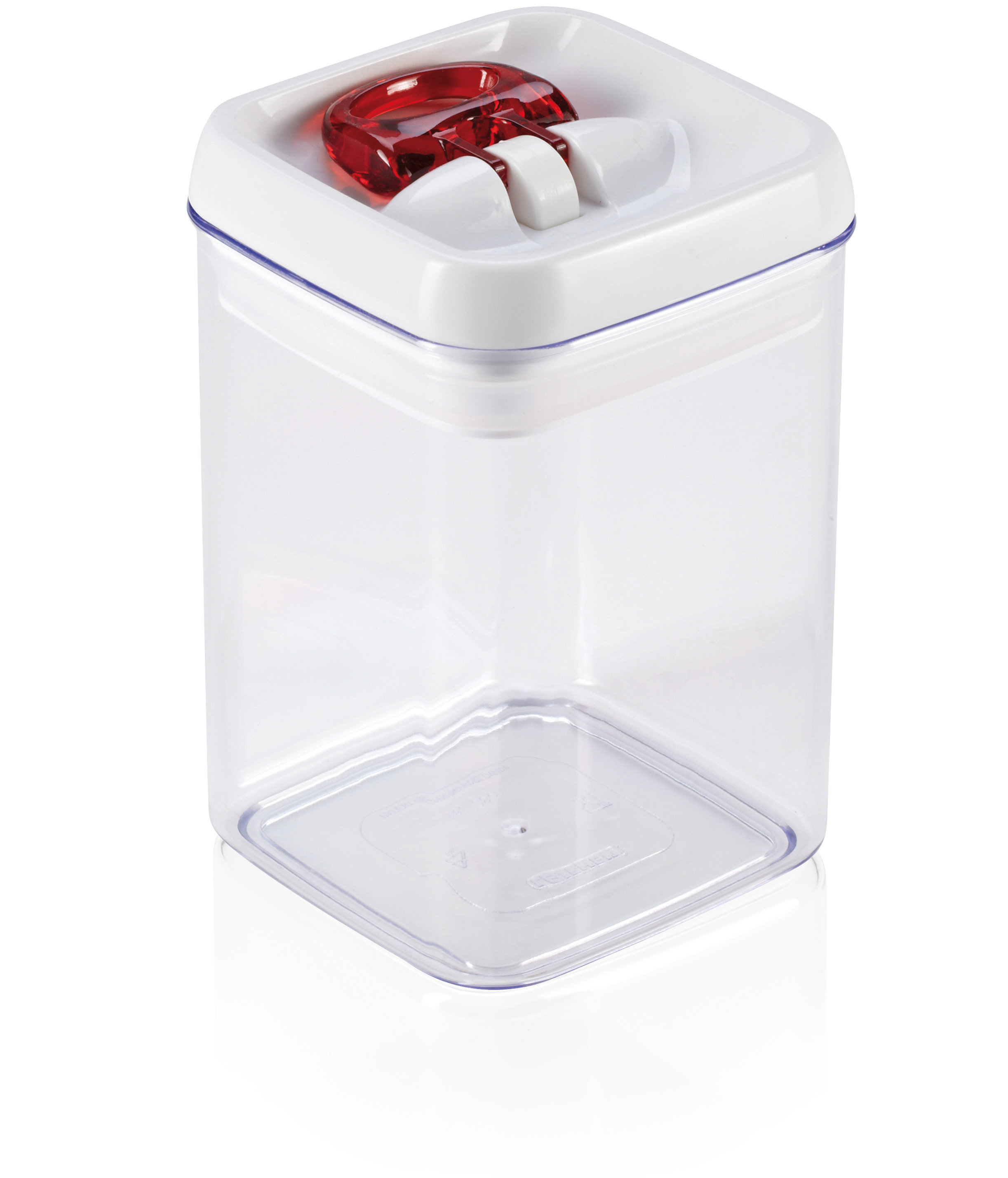 Leifheit Fresh&Easy contenitore portaoggetti 9.9x9.9x15.2 cm trasparente-bianco 31208