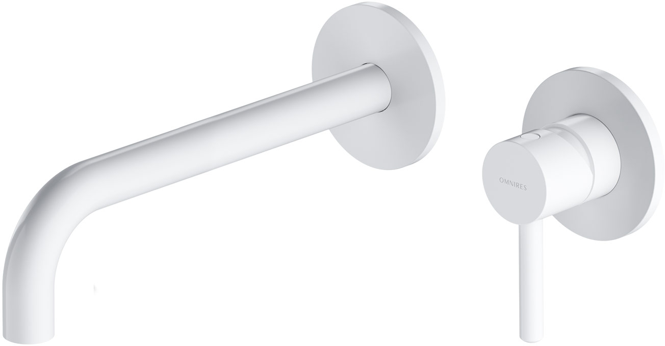 Omnires Y rubinetto per lavabo da incasso bianco Y1215HLWM